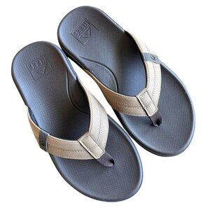 Reef Men's Cushion Phantom 2.0, Memory Foam Brown Flip Flops - Size Men 7